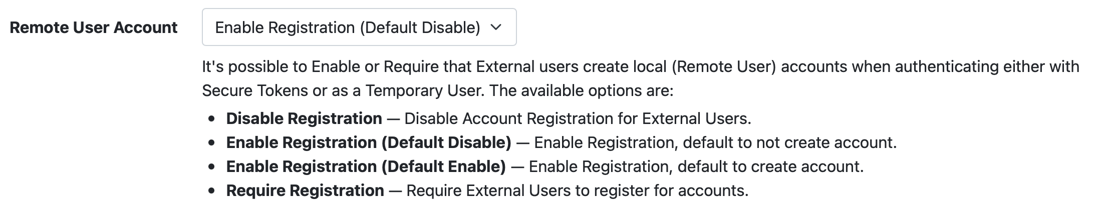 External User Require Account